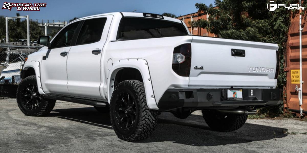 vehicle gallery/toyota tundra fuel nutz d251 0X0  Matte Black & Milled wheels and rims